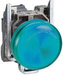 Schneider Electric Harmony XB4 &ndash; Pilot-Kontrollleuchte, Metall, einfarbige Linse,