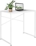 hjh OFFICE 830071 Schreibtisch wei&szlig; Easy UP H I 78x46 cm Computertisch mit