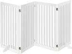 Relaxdays Absperrgitter, HxB: 91,5 x 204,5 cm, 4 Panel, faltbar, mit F&uuml;&szlig;en,