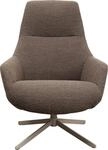 Kare Design Drehsessel Mimi, Mocca, Sessel, Polstersessel, Drehbar, Wohnzimmer,