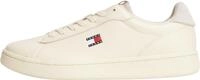 Tommy Jeans Herren Court Sneaker Archive '98 aus Leder, Beige (Calico), 40
