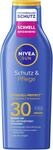 NIVEA SUN Schutz & Pflege Sonnenlotion LSF 30, wasserfester Sonnenschutz mit...