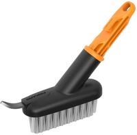 Fiskars OneClick Fugenb&uuml;rste, 2-in-1-Aufsatz mit Stahlklinge und B&uuml;rste