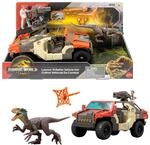 Mattel Jurassic World: Die Wiedergeburt Fahrzeug mit 1 menschlichen Figur und 1