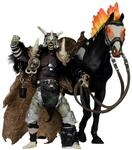 McFarlane Spawn Actionfigur Bloodaxe mit Pferd (Spawn: The Dark Ages) Toys 30th