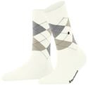 Burlington Damen Socken Covent Garden W So Baumwolle gemustert 1 Paar, Wei&szlig;
