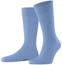 Burlington Herren Socken Lord M So Baumwolle einfarbig 1 Paar, Blau Light Blue 6541,