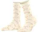 FALKE Damen Socken Hydrangea 20 DEN W So transparent gemustert 1 Paar, Wei&szlig;