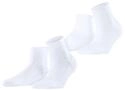 ESPRIT Damen Socken Lacy Flowers 2-Pack W Sso Baumwolle gemustert 2 Paar, Wei&szlig; White
