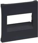 LEGRAND, SEANO Abdeckung RJ45 f&uuml;r 1- und 2-fach Datendosen, Farbe: Anthrazit