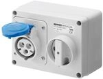 Gewiss GW66004 Horizontal verriegelt Steckdose, IP44, 6 Referenz, 2P + E POLE, 200
