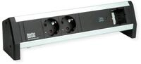 BACHMANN Desk 2xSchutzkontakt USB C, USB Charger 60W 1xABD GST18