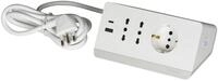 BTICINO Steckdosenleiste mit 5 Steckdosen, 2 USB-Steckdosen 3 A, 1 Mehrzweck-Schuko
