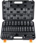 VEVOR 1/2 Zoll Steckschl&uuml;sselsatz CR-V-legierter Stahl 34-tlg Steckschl&uuml;ssel...
