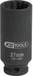 KS Tools 1/2' Spezial-Gelenkwellen-Kraft-Stecknuss, 27mm, auf H&auml;nger