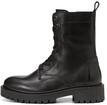 Marc OߴPolo Damen Stiefeletten zum Schn&uuml;ren aus Leder mit Rei&szlig;verschluss, Schwarz