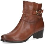 CAPRICE Damen Stiefeletten aus Leder mit Blockabsatz, Braun (Cognac Nappa),...