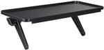 Universales Bildschirmregal f&uuml;r TV und Monitore, 30,0 x 12,7 cm, Schwarz