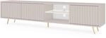 Selsey TV Schrank Board Sideboard Fernsehtisch Fernsehschrank Mit Lamellen Und LED
