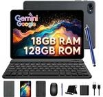 TABWEE Tablet mit Tastatur und Stift, 18GB RAM+128GB ROM (2TB TF)