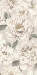 Rasch Tapete 201352 - Helle Tapete mit Blumen in hellem Grau und zartem Beige,