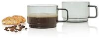 AdHoc TK81 Impact Kaffeetassen Set, 2 St&uuml;ck &agrave; 300 ml, stapelbar, mundgeblasenes