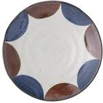 Bloomingville Camellia Servierschale aus Porzellan in der Farbe Blau-Braun-Beige,