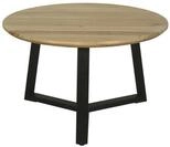 byLIVING Couchtisch Cross/Tischplatte Massivholz Akazie Natur/Gestell Metall