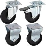 D&ouml;rner + Helmer Set M&ouml;belrolle Classic (1x Lenkrolle, 1x Lenkrolle mit