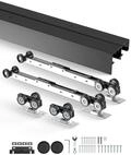 VEVOR Schiebet&uuml;r-Beschlagschienensatz Schiebet&uuml;rsystem 2438 mm, Doppelschienen