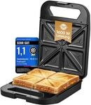 ProfiCook&reg; Sandwichmaker f&uuml;r 4 Sandwiches gleichzeitig | Antihaft-Platten |...