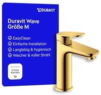 Duravit Wave Waschtischarmatur, Gr&ouml;&szlig;e M (Auslauf H&ouml;he 111 mm), Wasserhahn Bad,