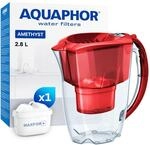 AQUAPHOR Amethyst &ndash; Wasserfilterkanne mit Schiebedeckel, 2,8 l, inkl. 1&times; Maxfor+