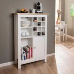 Inter Link- Sideboard f&uuml;r 12 Flaschen mit 3 Regalb&ouml;den und 1 T&uuml;r &ndash;...