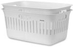 Brabantia Collect-It W&auml;schekorb 40 l (Wei&szlig;), 2er-Set, W&auml;schesammler f&uuml;r K&uuml;che