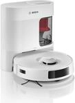Bosch Spotless + BCRD1W Saugroboter mit Wischfunktion, 11.000 Pa Saugkraft, Wischpad,
