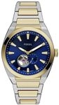 Fossil Everett Herren 42MM Goldfarbene Edelstahluhr, ME3275
