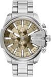 Diesel Mega Chief Slim Herren 48MM Silberfarbene Edelstahl Uhr, DZ4702