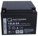 Q-Batteries 12LS-24 12V 24Ah Blei-Vlies-Akku AGM VRLA mit VDs
