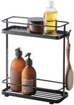 YAMAZAKI 6791 TOWER Dispenser Rack, black, Steel, 28 x 12 x 33.5 cm