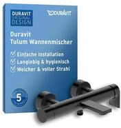 Duravit Tulum Wannenarmatur Aufputz f&uuml;r 2 Verbraucher mit Umstellventil,
