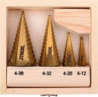 Sthor Stufenbohrer HSS Titan f&uuml;r Metall, Holz, Kunststoff - Gr&ouml;&szlig;en w&auml;hlbar