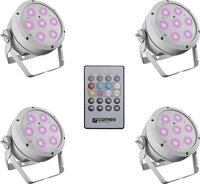 Cameo ROOT PAR 4 WH SET 1 - Set bestehend aus 4 x CLROOTPAR4WH inkl. IR-Fernbedienung