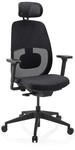 hjh OFFICE B&uuml;rostuhl Skandis Pro mit Kopfst&uuml;tze &ndash; Ergonomischer...