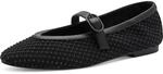 Marco Tozzi Damen Ballerinas weiches Feel Me Fu&szlig;bett weiches Innenfutter Vegan