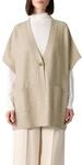 Comma Poncho-Cape mit Knopfverschluss