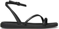 Crocs Miami Damen-Sandalen mit Kn&ouml;chelriemen, flach, Schwarz, Gr&ouml;&szlig;e 41, Schwarz,