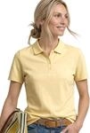 Street One Kurzarm Poloshirt in Rippstruktur Soft Yellow 34