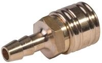 SW-Stahl 25083L Druckluft Einhand- schnellkupplung DN 7, 2 Schlaucht&uuml;lle 9 mm