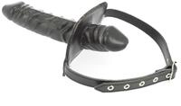 Erotic Fashion ra7586 Mundknebel, schwarz Leder Verstellbar, 1er-Pack (1 x 1 St&uuml;ck)